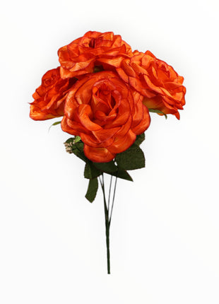 Rosa Abierta Italiana Satín x6