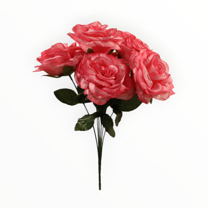 Rosa Abierta Italiana Satín x6