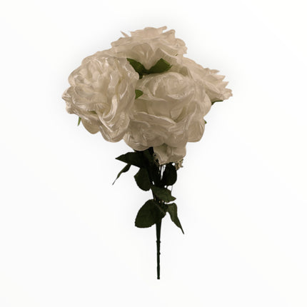 Rosa Abierta Italiana Satín x6