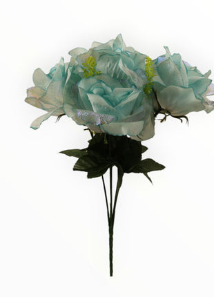 Rosa Abierta Ponge Tornasol Gipso x6