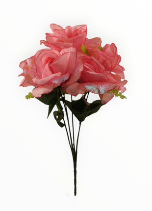 Rosa Abierta Ponge Tornasol Gipso x6
