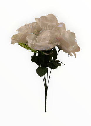 Rosa Abierta Ponge Tornasol Gipso x6