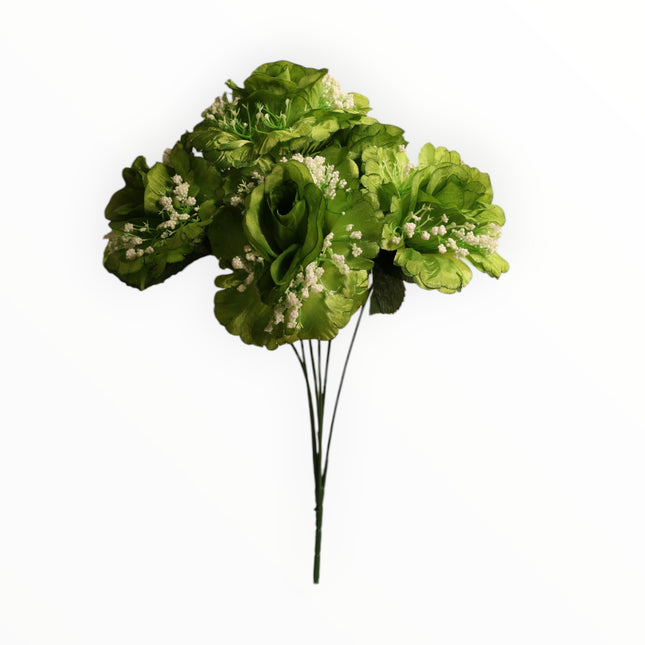 Rosa abierta curva satín c/ gipso