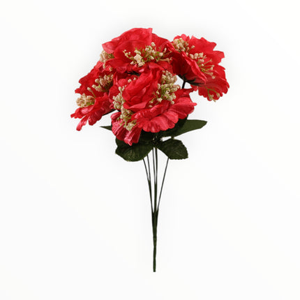 Rosa abierta curva satín c/ gipso