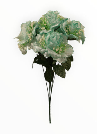 Rosa abierta curva satín c/ gipso