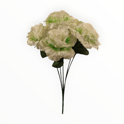 Rosa abierta curva satín c/ gipso