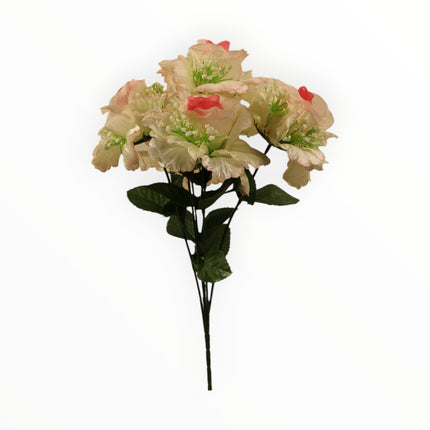 Rosa abierta curva satín c/ gipso