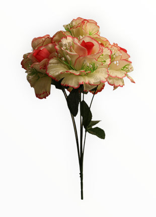 Rosa abierta curva satín c/ gipso