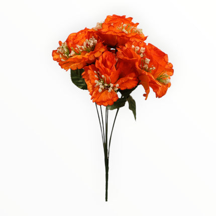 Rosa abierta curva satín c/ gipso