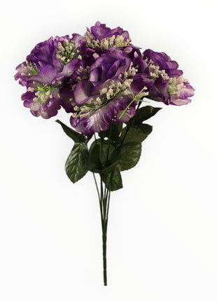 Rosa abierta curva satín c/ gipso