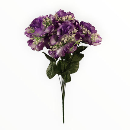 Rosa abierta curva satín c/ gipso