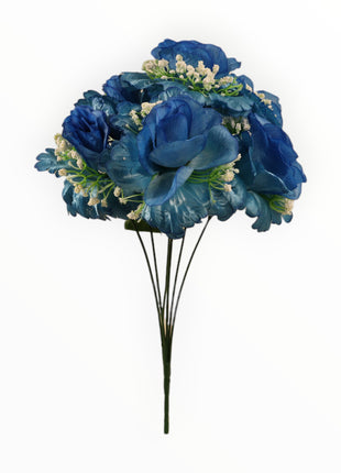 Rosa abierta curva satín c/ gipso