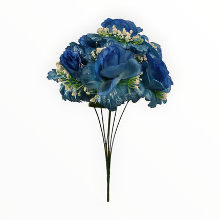 Rosa abierta curva satín c/ gipso