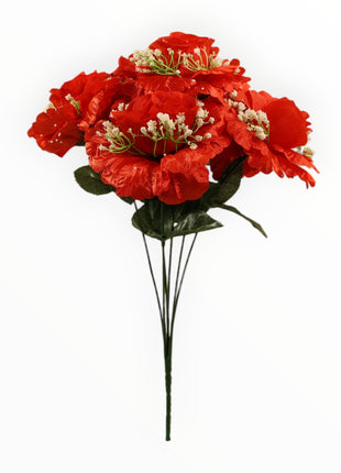 Rosa abierta curva satín c/ gipso