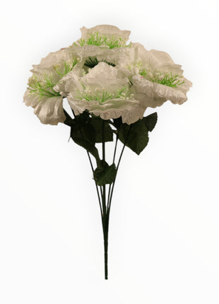 Rosa abierta curva satín c/ gipso