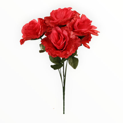 Rosa China Craquelada Dorada x6