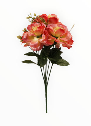 Mini Rosa Metálica c/ Helecho