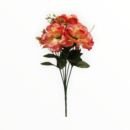 Mini Rosa Metálica c/ Helecho