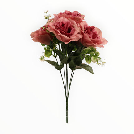 Ramo Rosa x5 c/ follaje