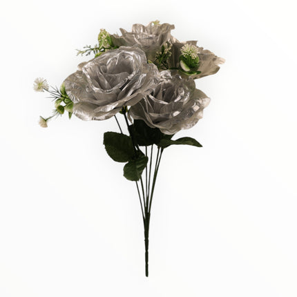 Ramo Rosa x5 c/ follaje