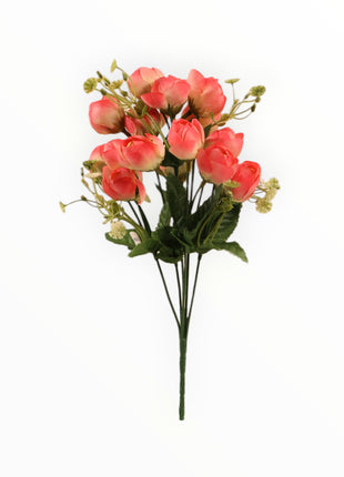Botón Rosa Ponge x6/18