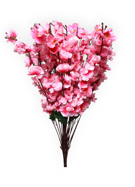 Ramo de Flores Artificiales de Durazno x24