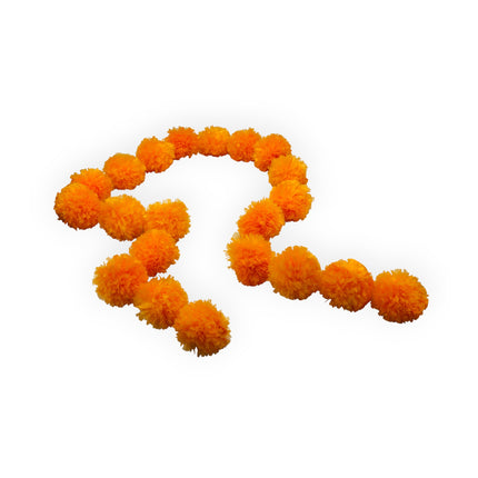 Guía de Pompones Cempasúchil Artificial 1.50m