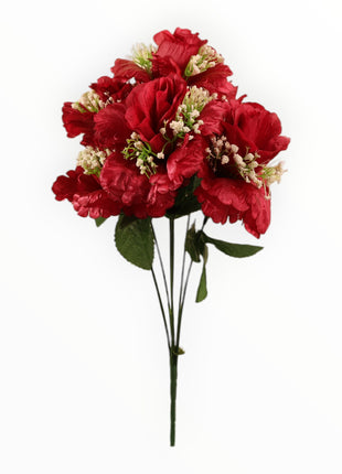 Rosa abierta curva satín c/ gipso