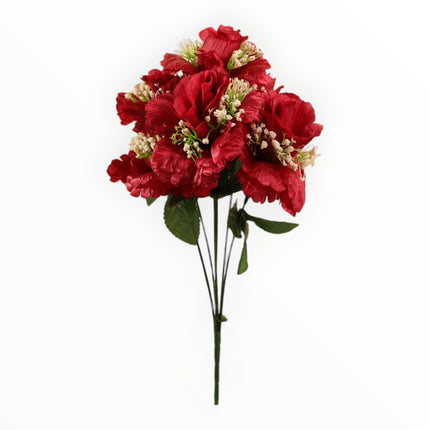 Rosa abierta curva satín c/ gipso