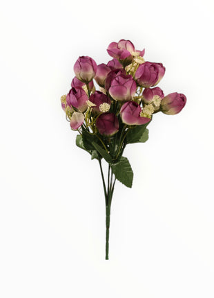 Botón Rosa Ponge x6/18