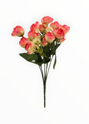 Botón Rosa Ponge x6/18