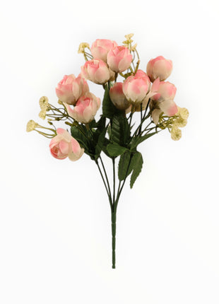 Botón Rosa Ponge x6/18