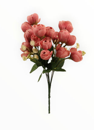 Botón Rosa Ponge x6/18