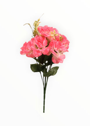 Mini Rosa Satín Abierta x6 c/ Pasto