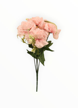Mini Rosa Satín Abierta x6 c/ Pasto