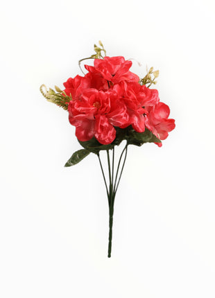 Mini Rosa Satín Abierta x6 c/ Pasto