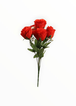 Rosa Capullo Petalo de Col con Gipso X6