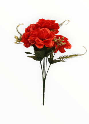 Mini Rosa Satín Abierta x6 c/ Pasto