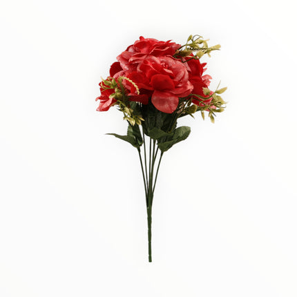 Mini Rosa Metálica c/ Helecho