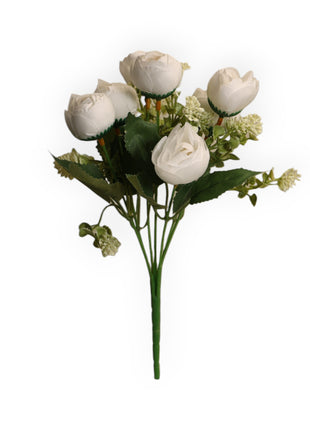 Ramo Peonia X7 con Loto y Hoja