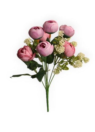 Ramo Peonia X7 con Loto y Hoja
