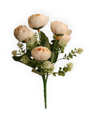 Ramo Peonia X7 con Loto y Hoja