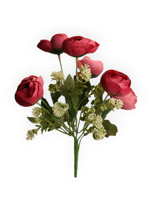 Ramo Peonia X7 con Loto y Hoja