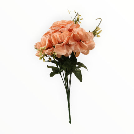 Mini Rosa Metálica c/ Helecho